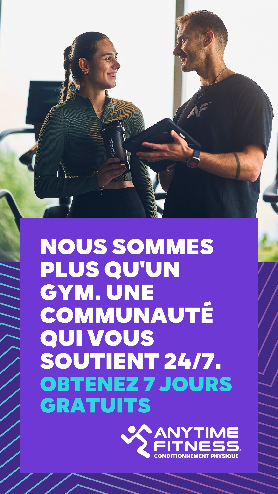 Anytime Fitness Montreal Forum Facebook ad from Sep 17, 2025