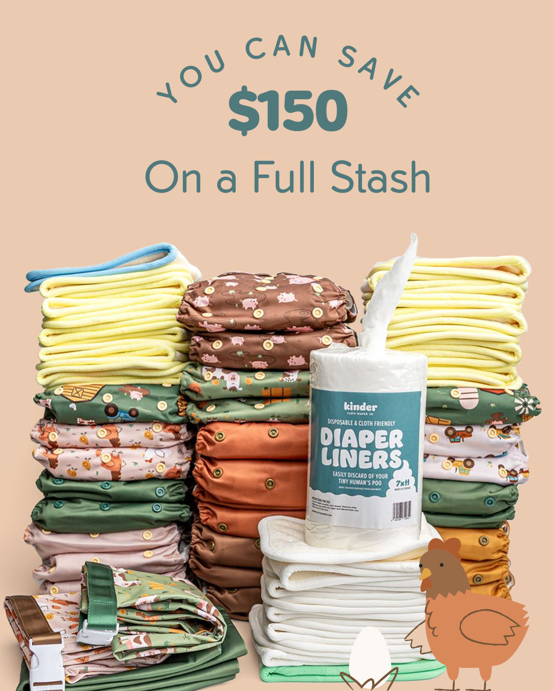 Kinder Cloth Diapers Facebook ad