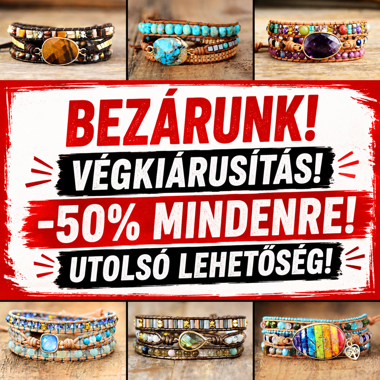 Chakralux Webáruház Facebook ad: VÉGKIÁRUSÍTÁS INDUL
