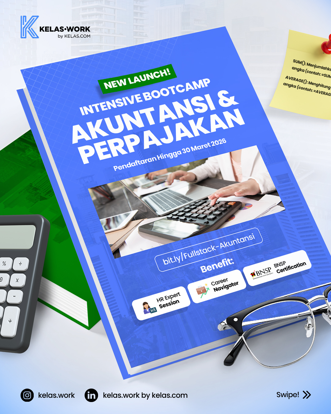 Kelas.Work Facebook ad