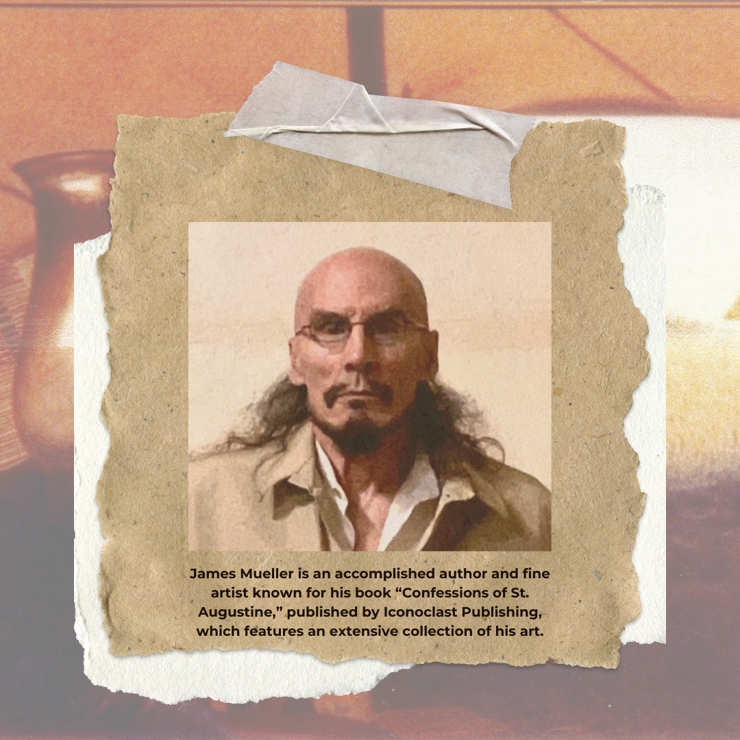 Confessions of St. Augustine Facebook ad: Discover the World of James Mueller