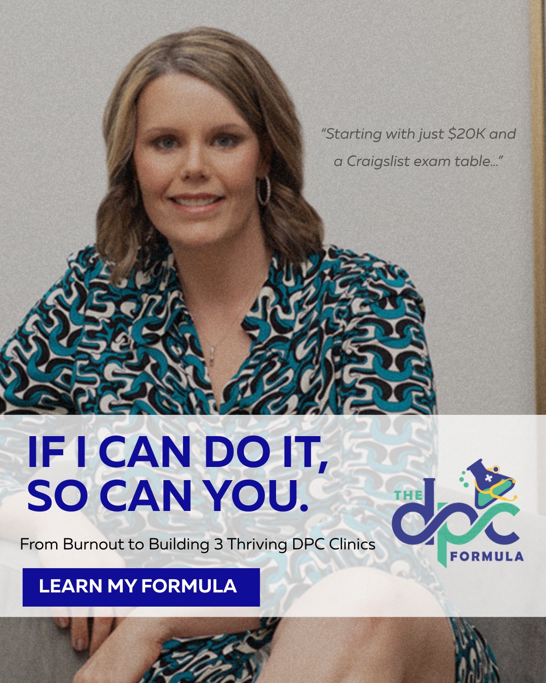 DPC Formula Facebook ad: DPC Guide for Providers Exploring a Career Change