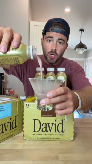 David Protein Facebook ad: 30g Protein. 140-150 Calories. <1g Sugar.