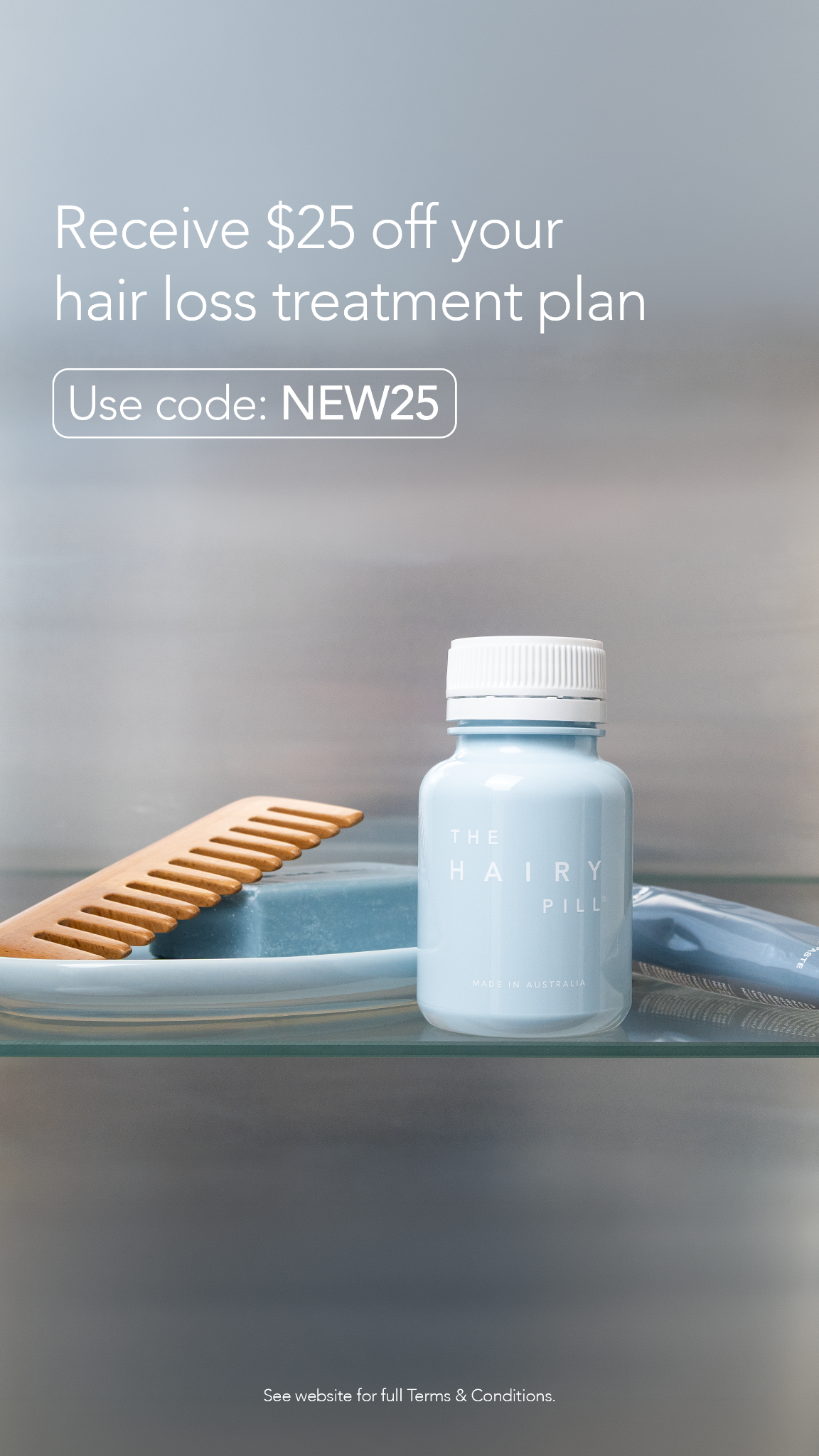 The Hairy Pill Facebook ad
