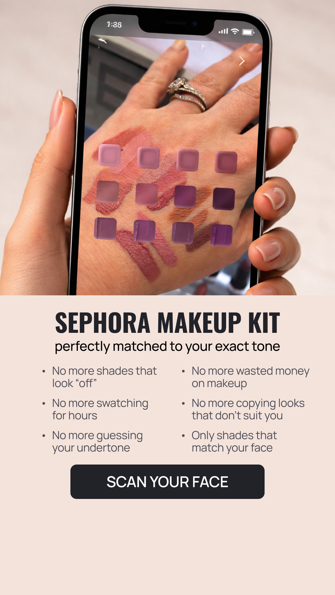 Beauty Transformation Program Facebook ad