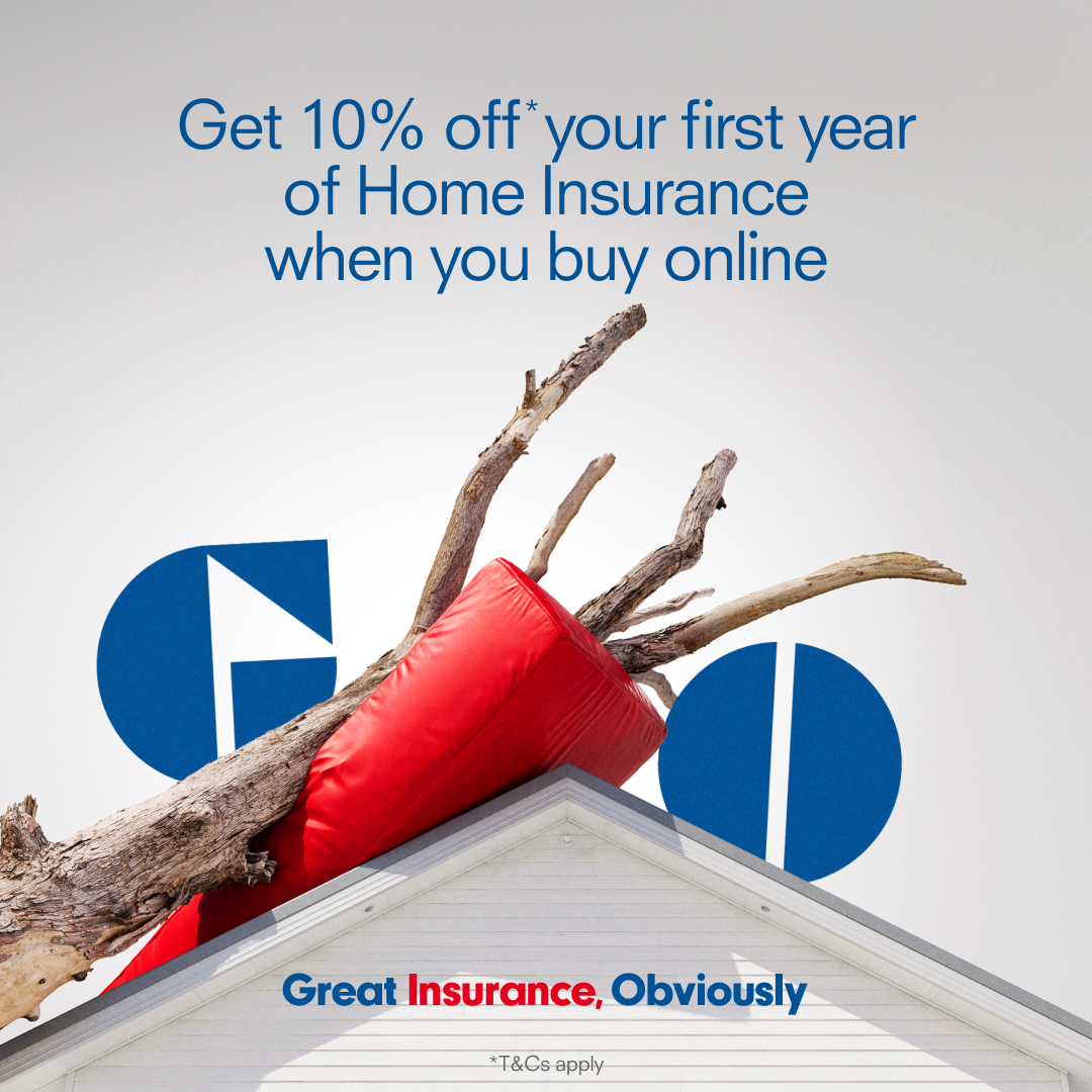 GIO Insurance Facebook ad: 10% discount with GIO