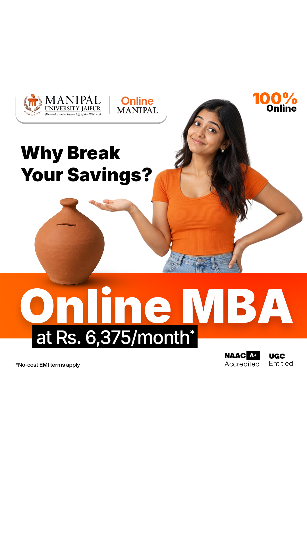 Manipal University Jaipur Online Facebook ad