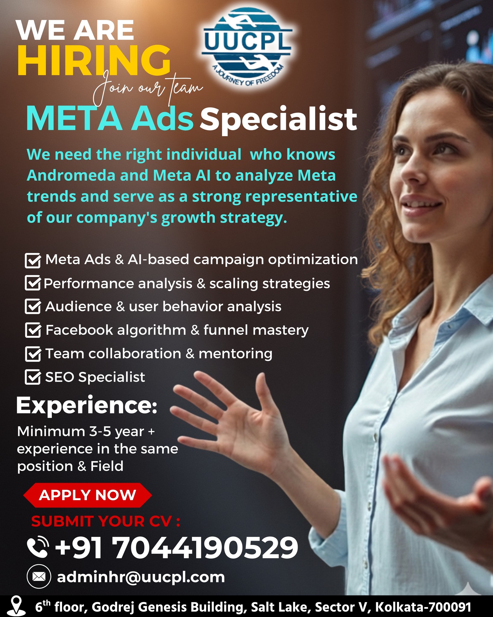 Upturn United Consultancy Pvt Ltd. Facebook ad: We’re Hiring a META Ads Specialist!
