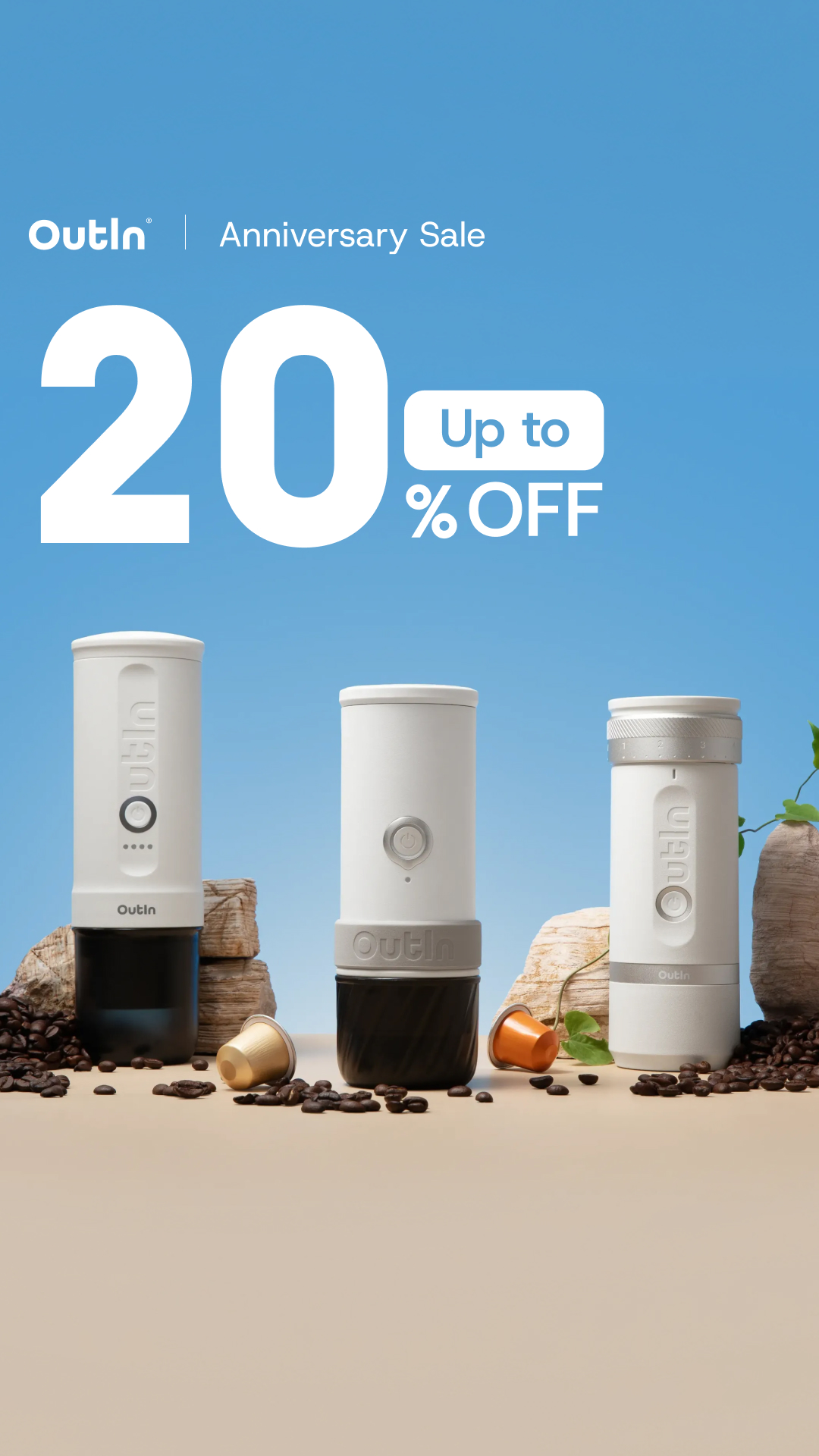 Outin Portable Electric Espresso Machine Facebook ad