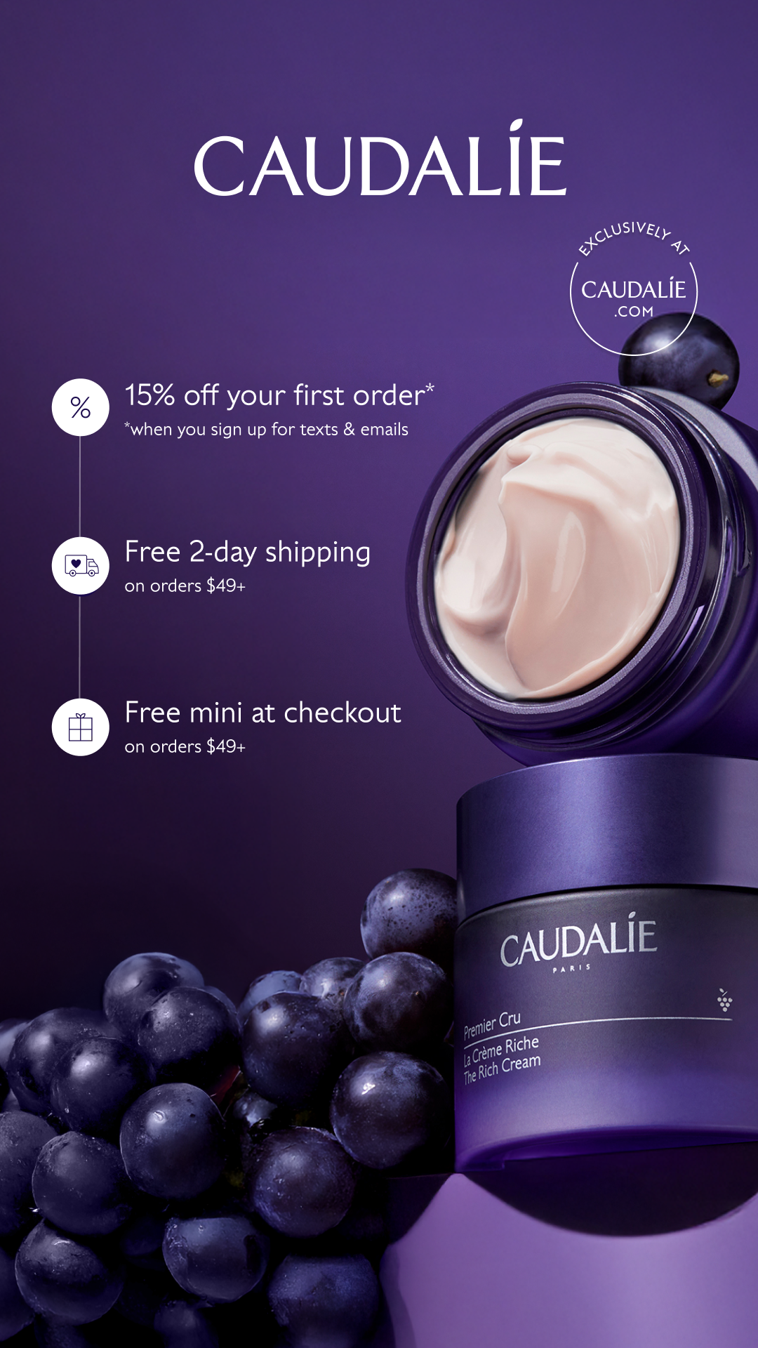 Caudalie Facebook ad