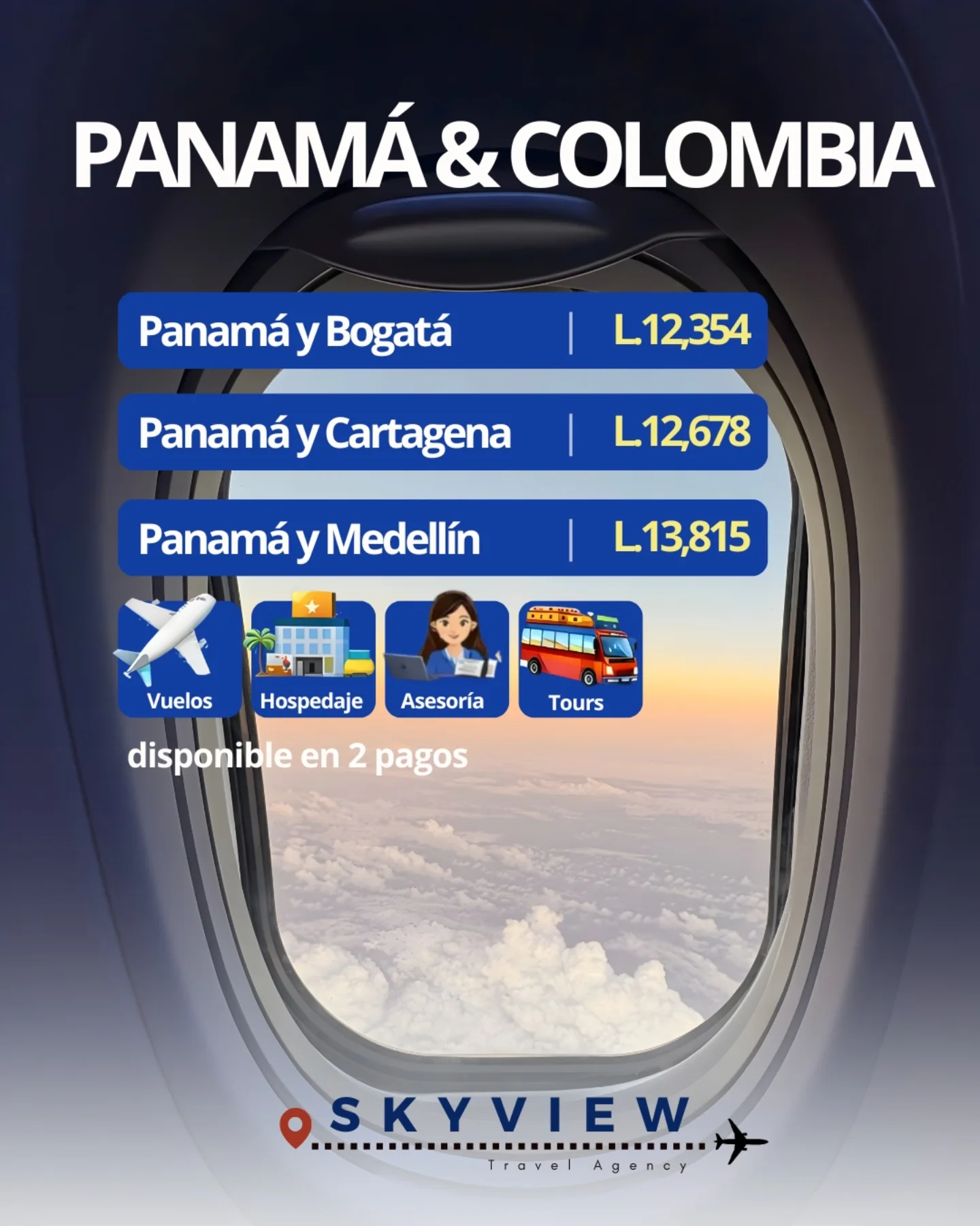 SkyView Travel Agency Facebook ad