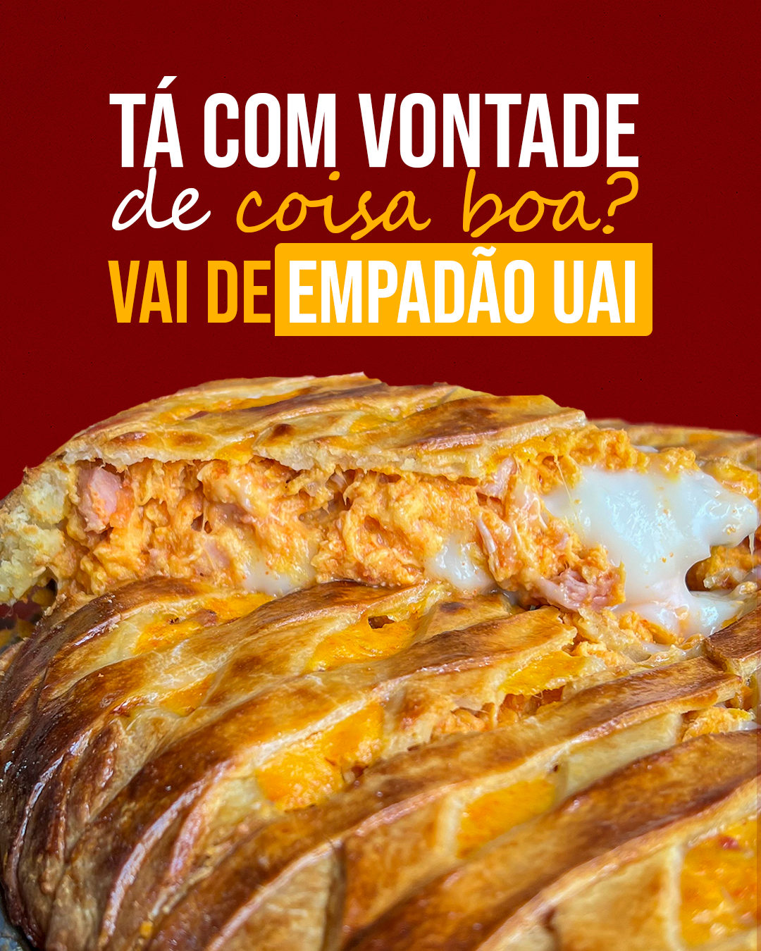 Uai Pão de Queijo Bq Facebook ad: Clique no link e peça o seu!