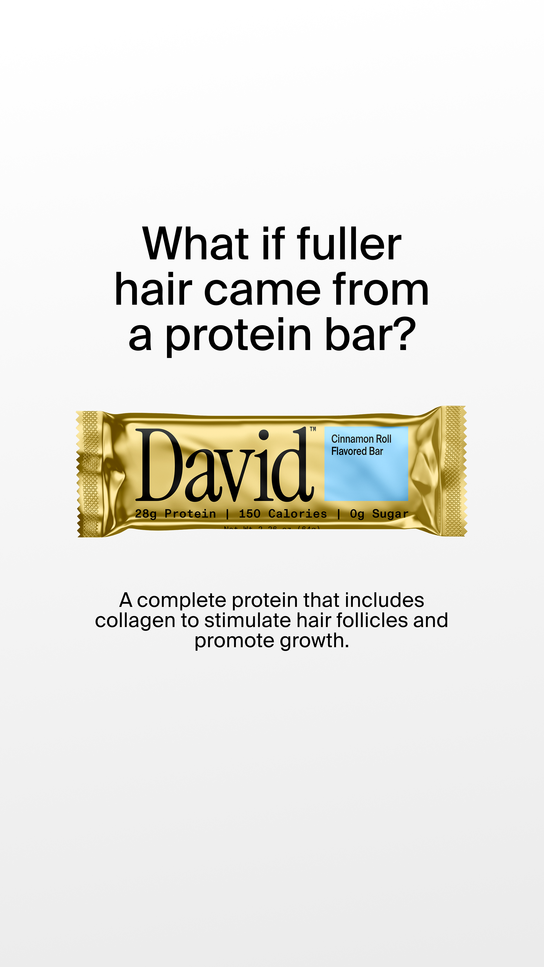 David Protein Facebook ad