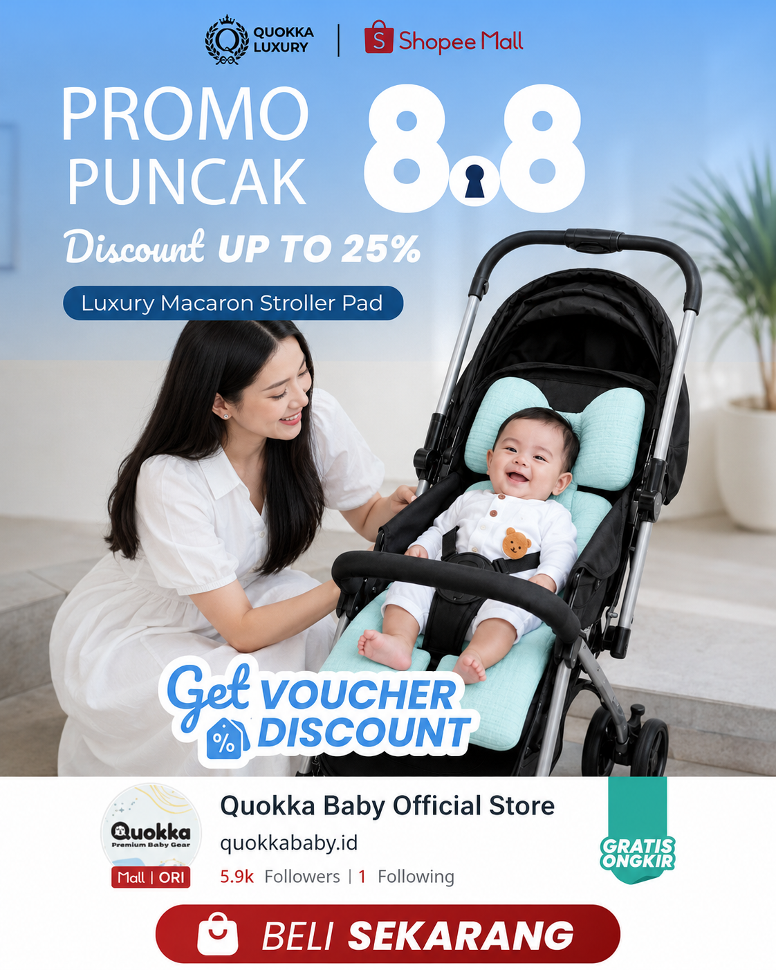 Quokka Baby Indonesia Facebook ad: ππ«π¨π¦π¨ ππ’π¬π€π¨π§ ππ’π§π π π ππ%