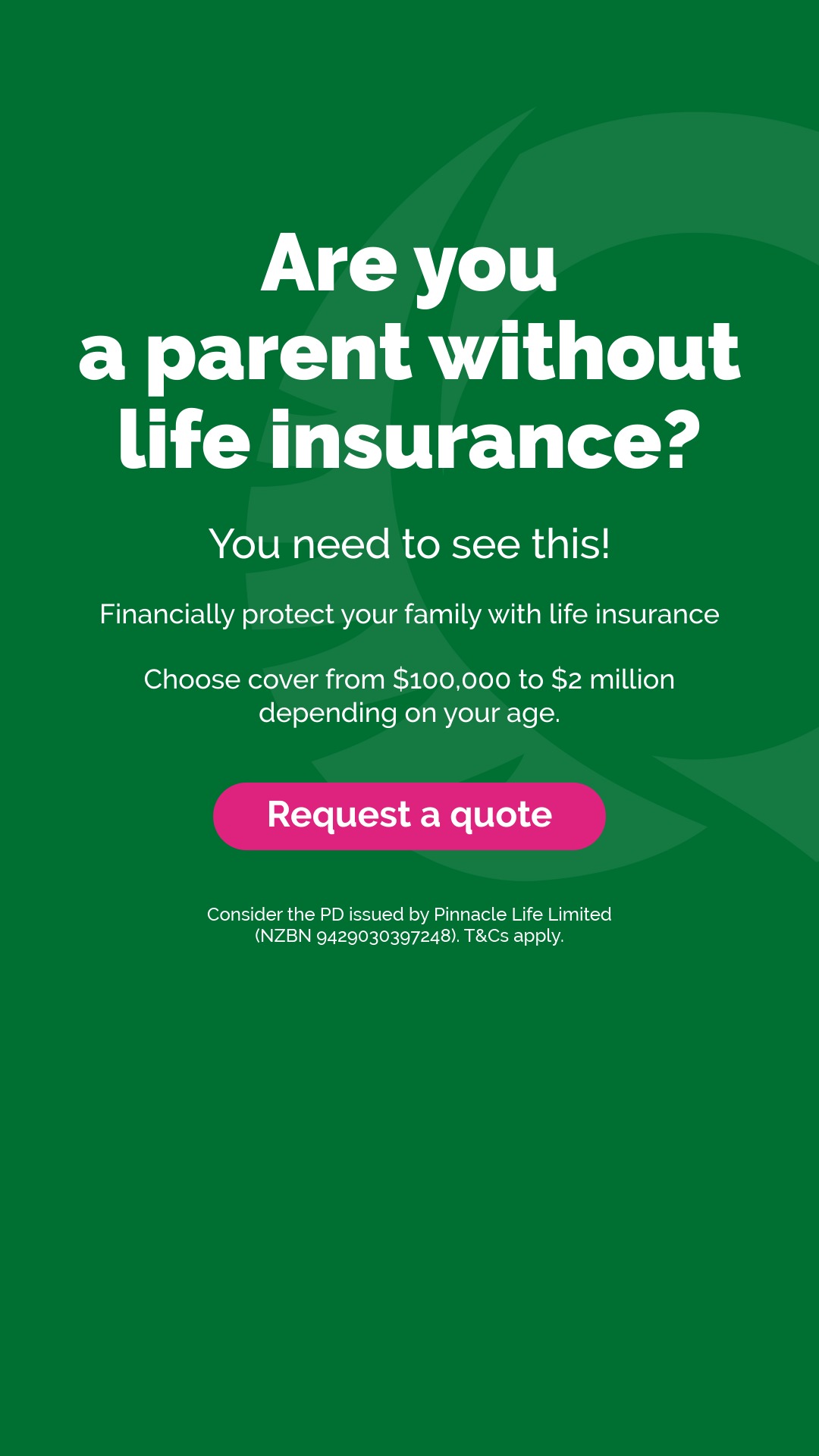 OneChoice Facebook ad