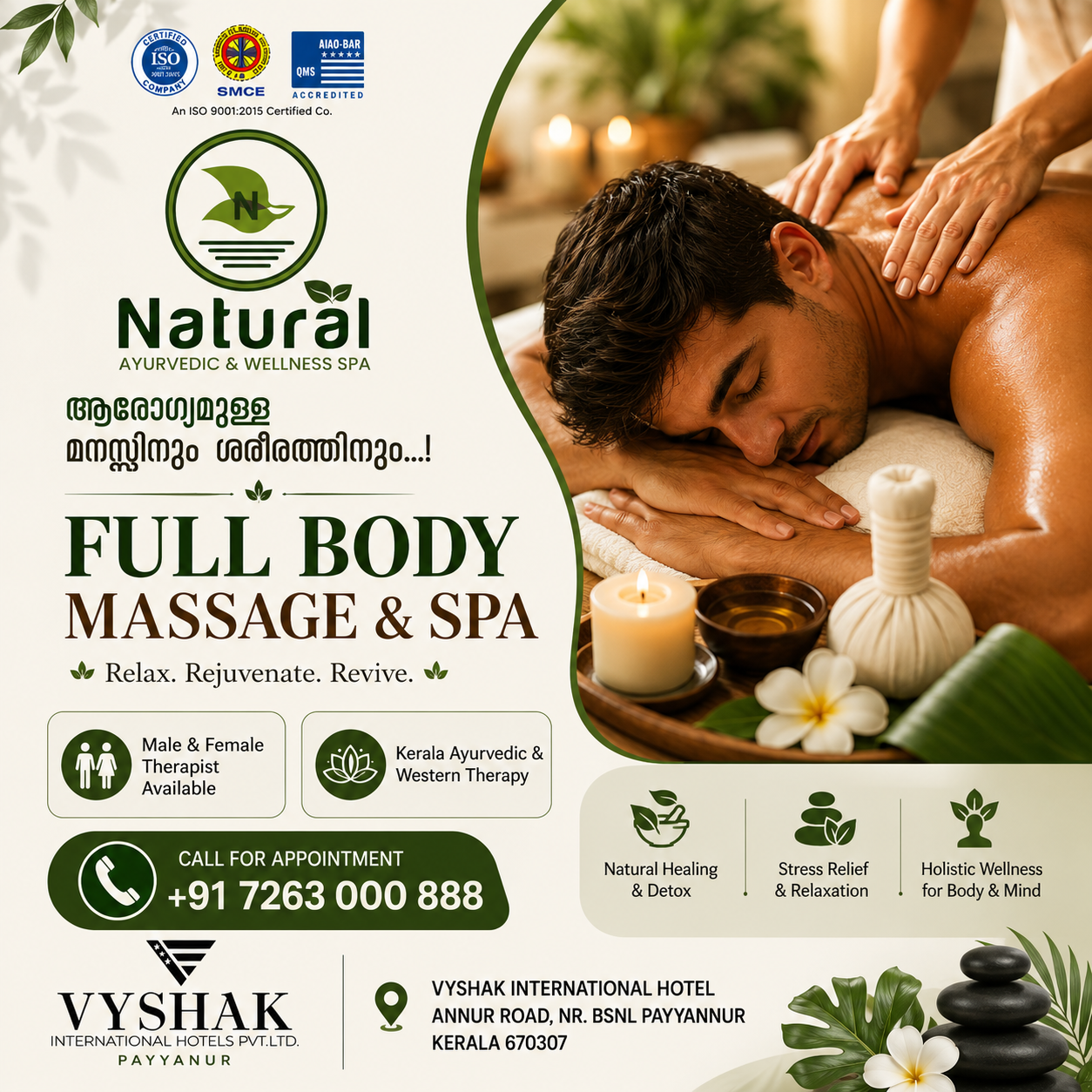 Natural Ayurvedic & Wellness Spa Facebook ad