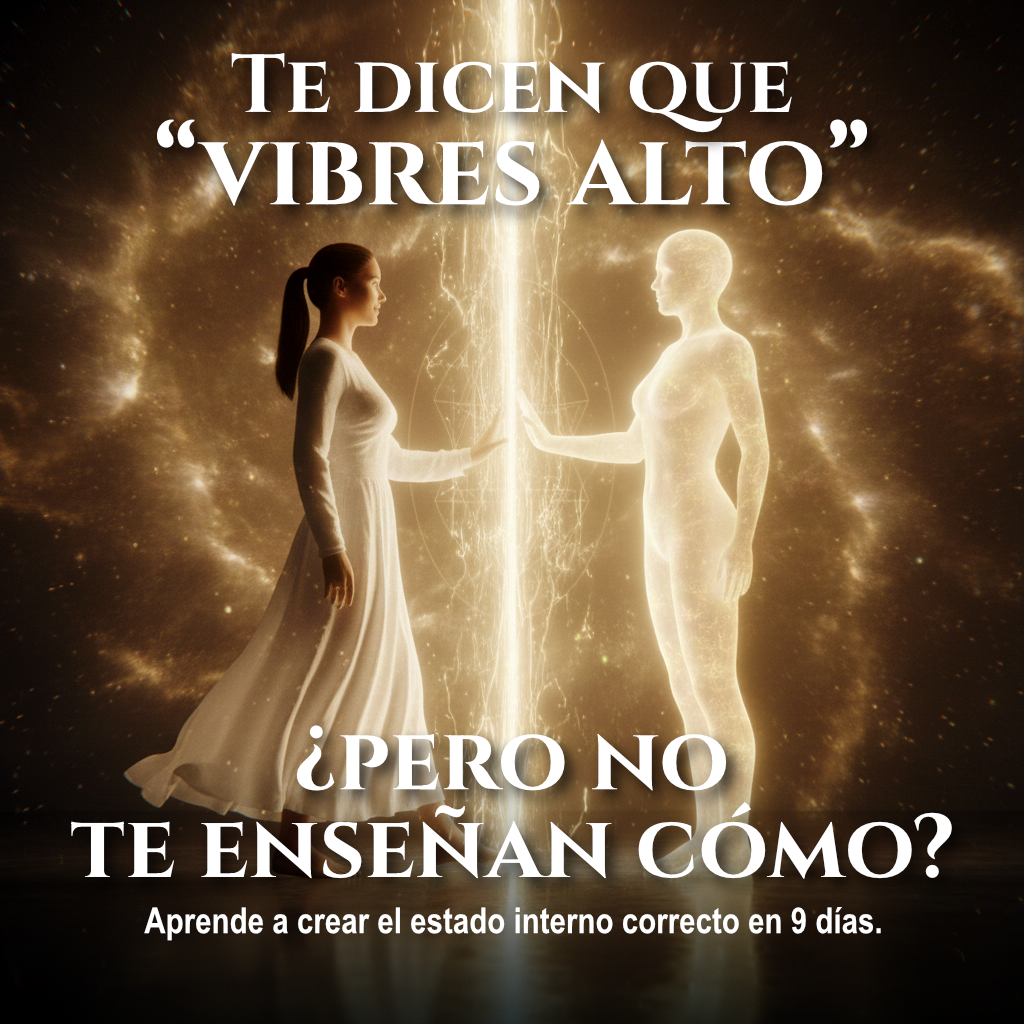 Carlos Crespo Facebook ad: Vibrar alto no se fuerza. Se construye desde adentro.