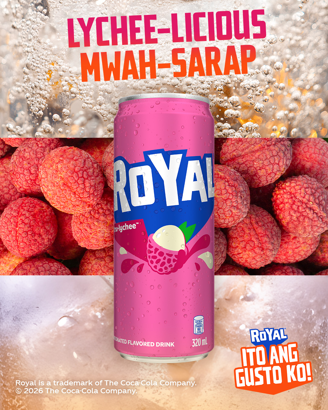 Royal Facebook ad: MWAH-sarap Royal Lychee