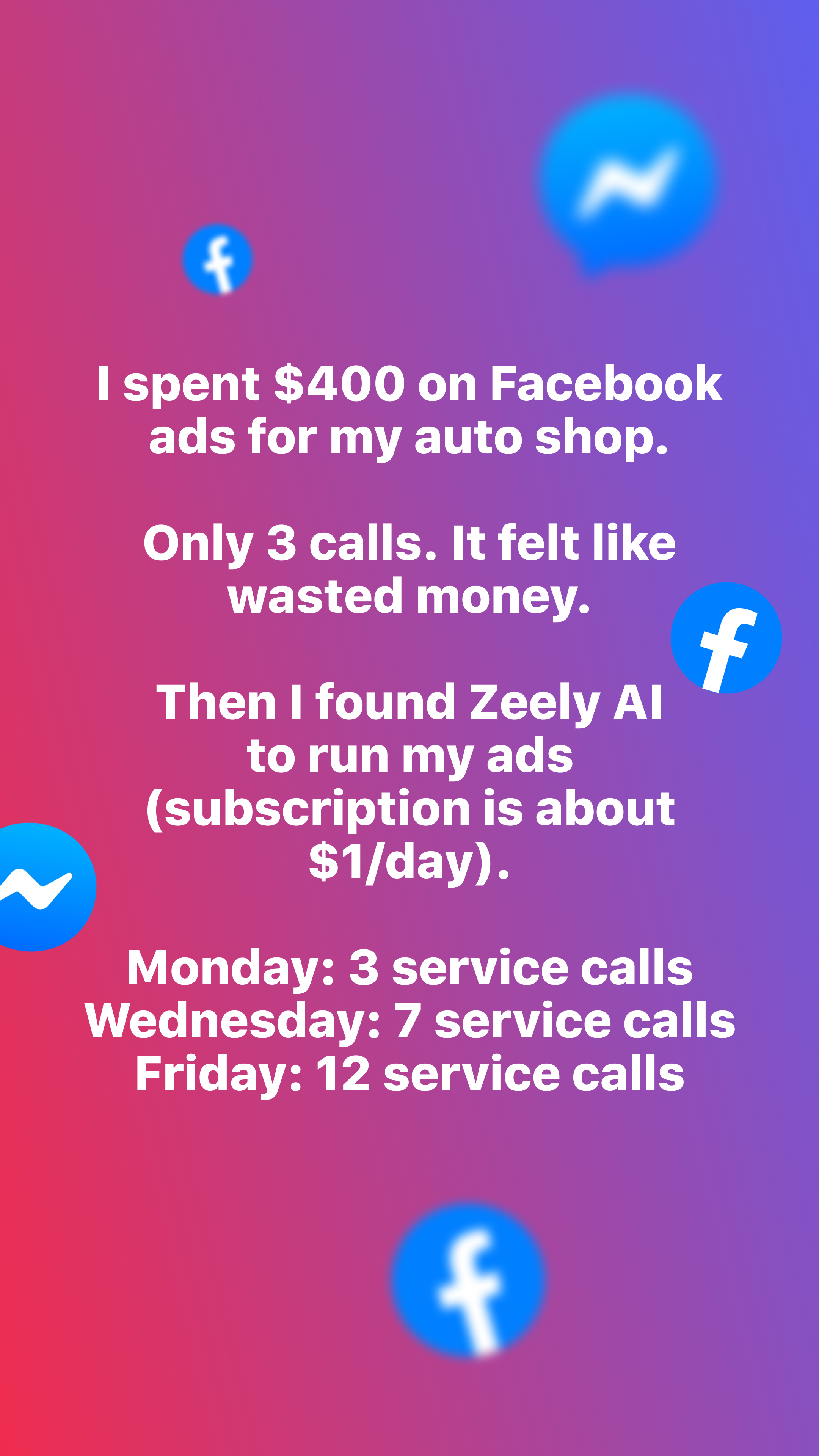 Zeely Facebook ad
