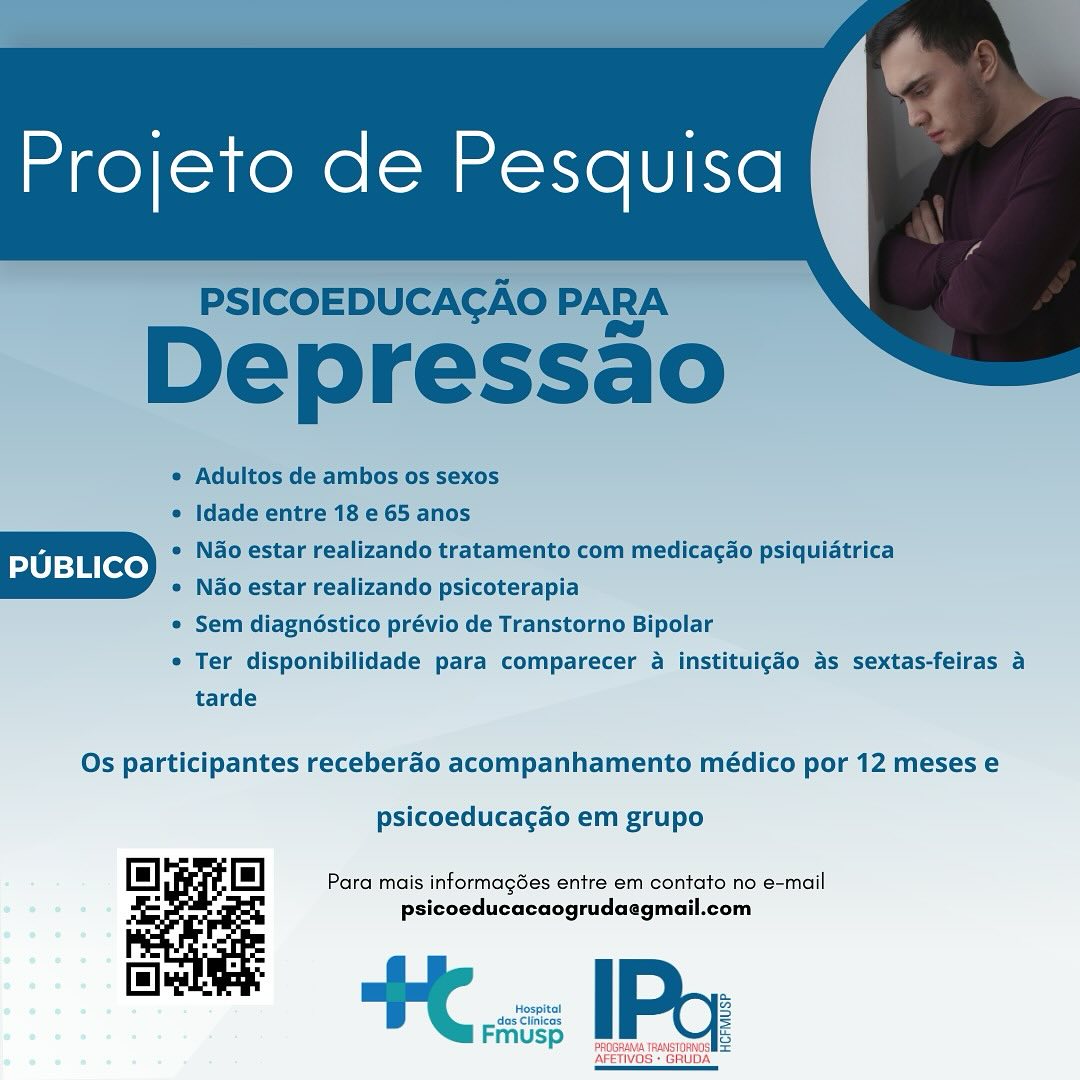 Serviço Interdisciplinar de Neuromodulação Facebook ad: Projeto de pesquisa Psicoeducação para depressão…