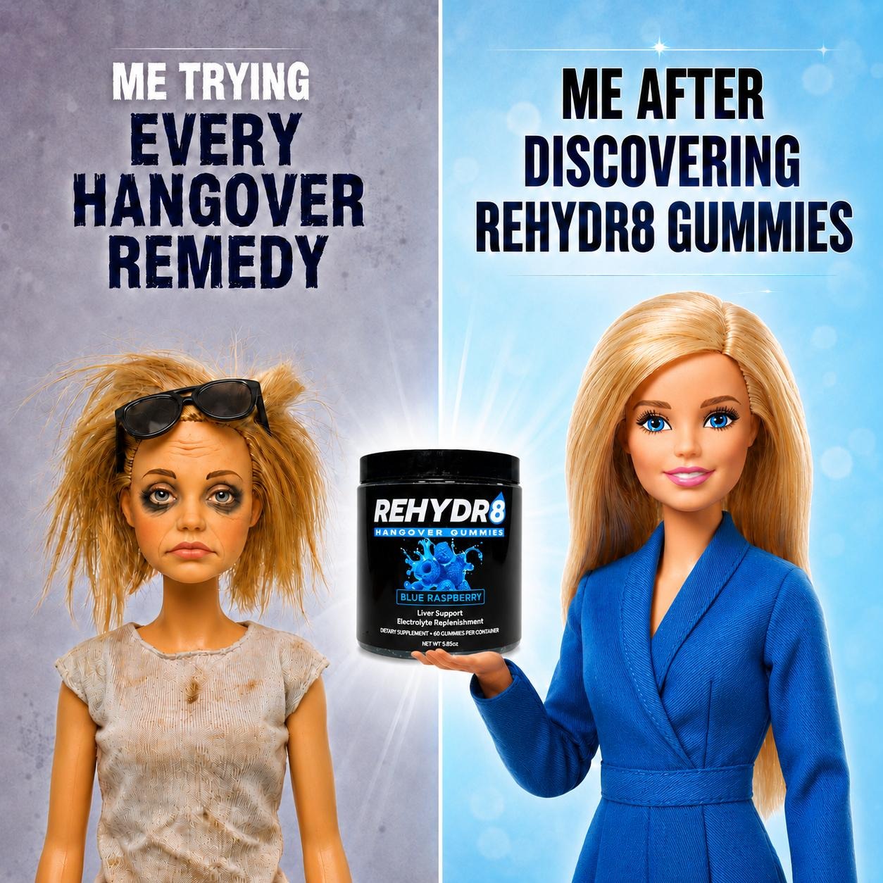 Rehydr8 Hangover Gummies Facebook ad