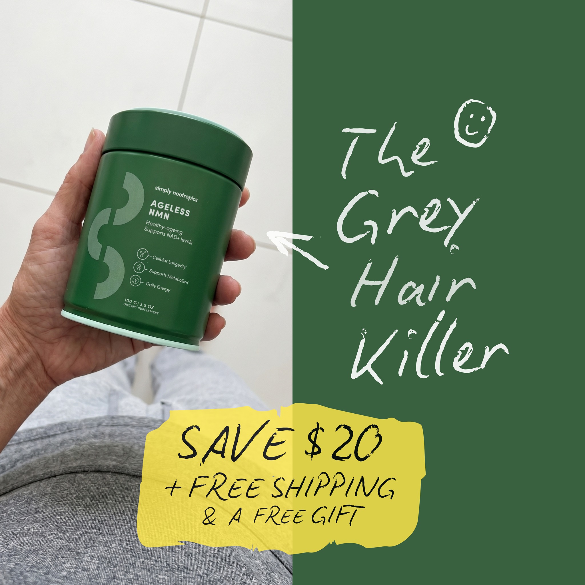Simply Nootropics Facebook ad