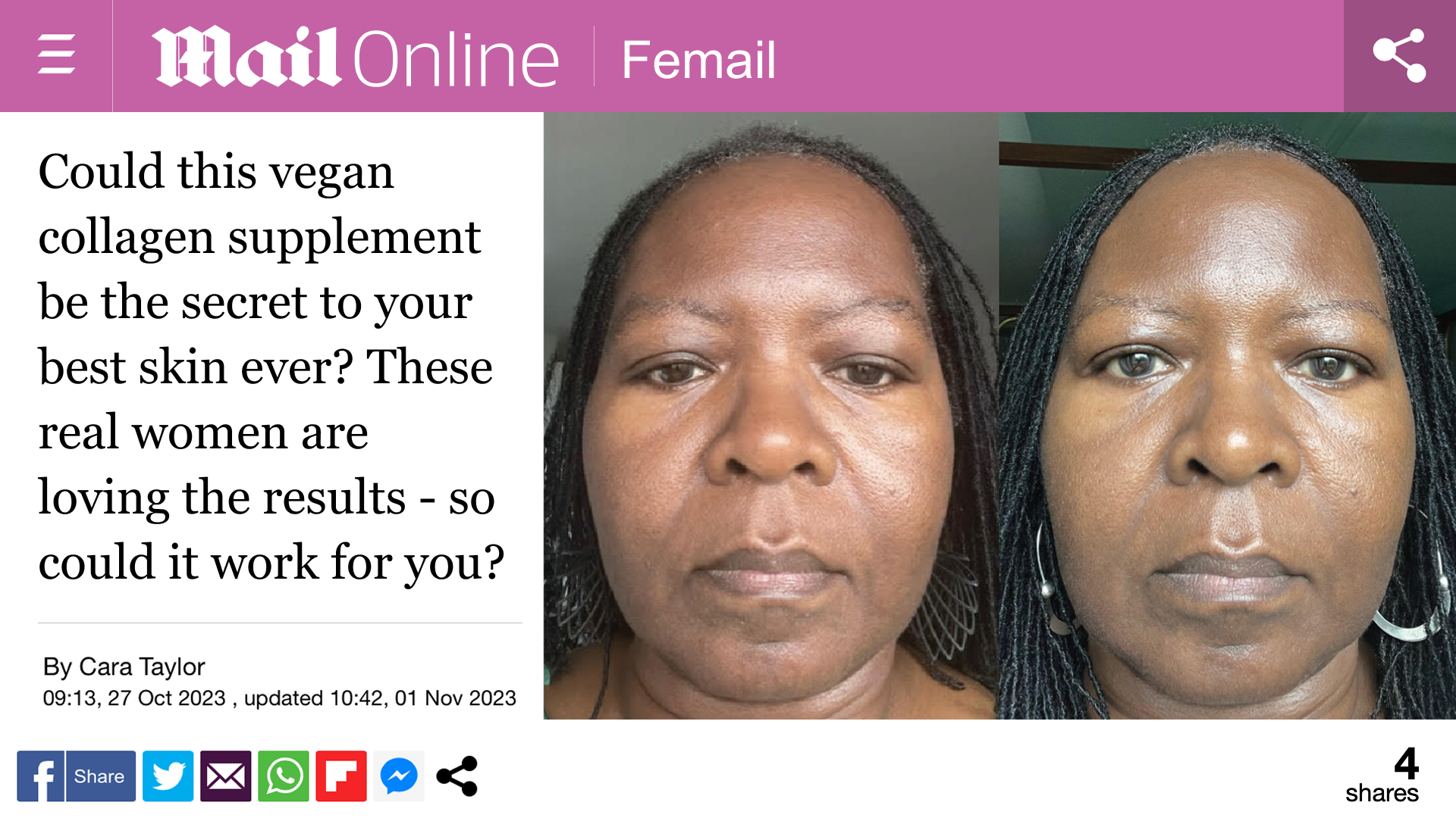 Feel Facebook ad
