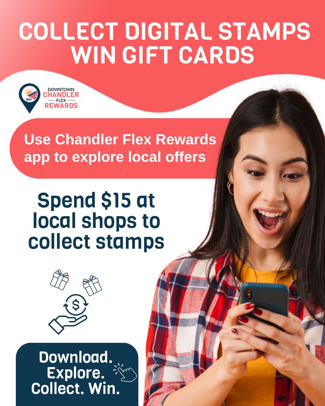 Chandler Flex Rewards Facebook ad: Beat the heat with these fan-favorite stops-plus get…