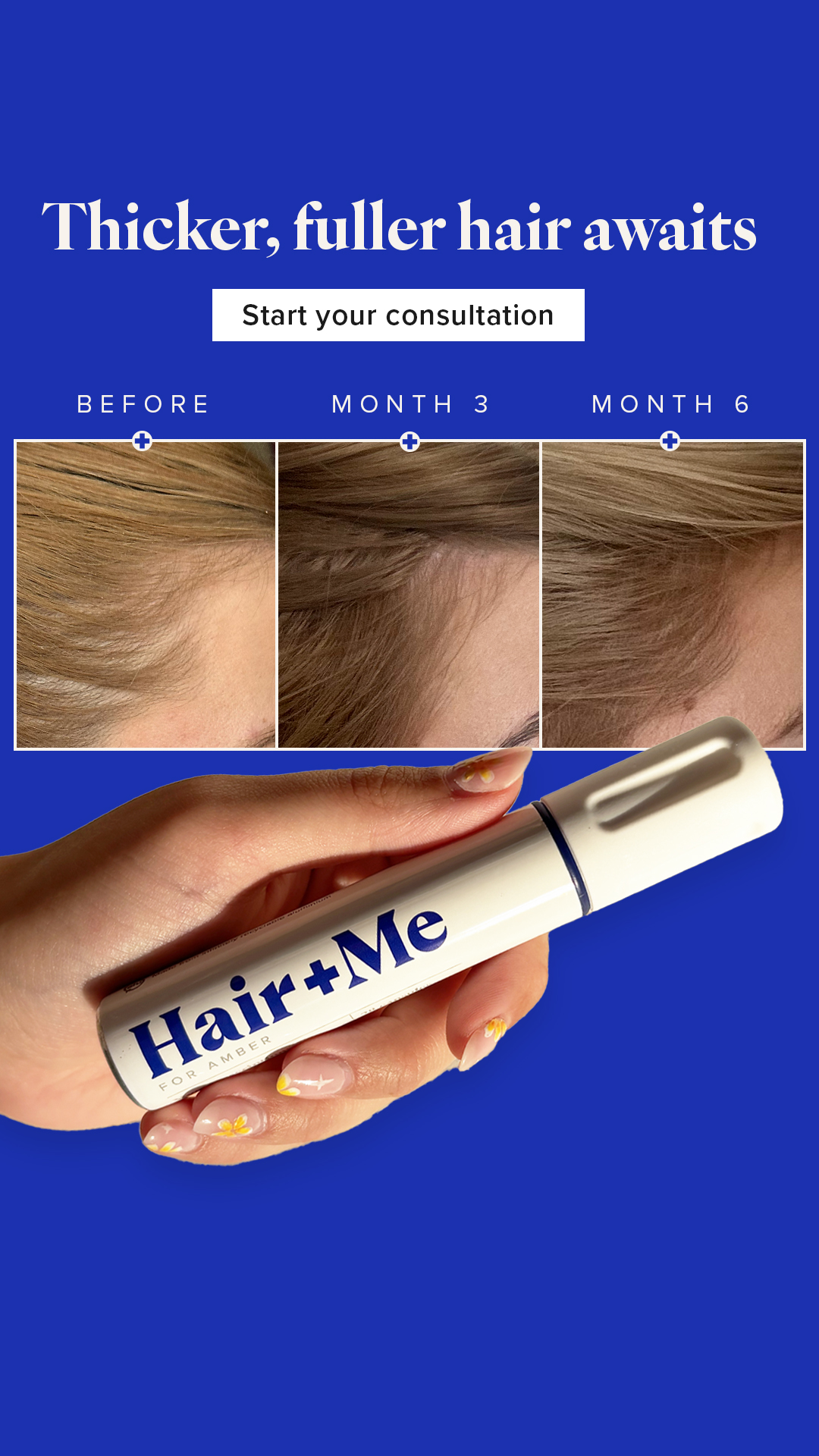 Hair + Me Facebook ad