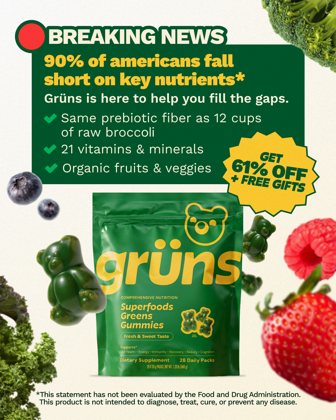 Grüns Facebook ad