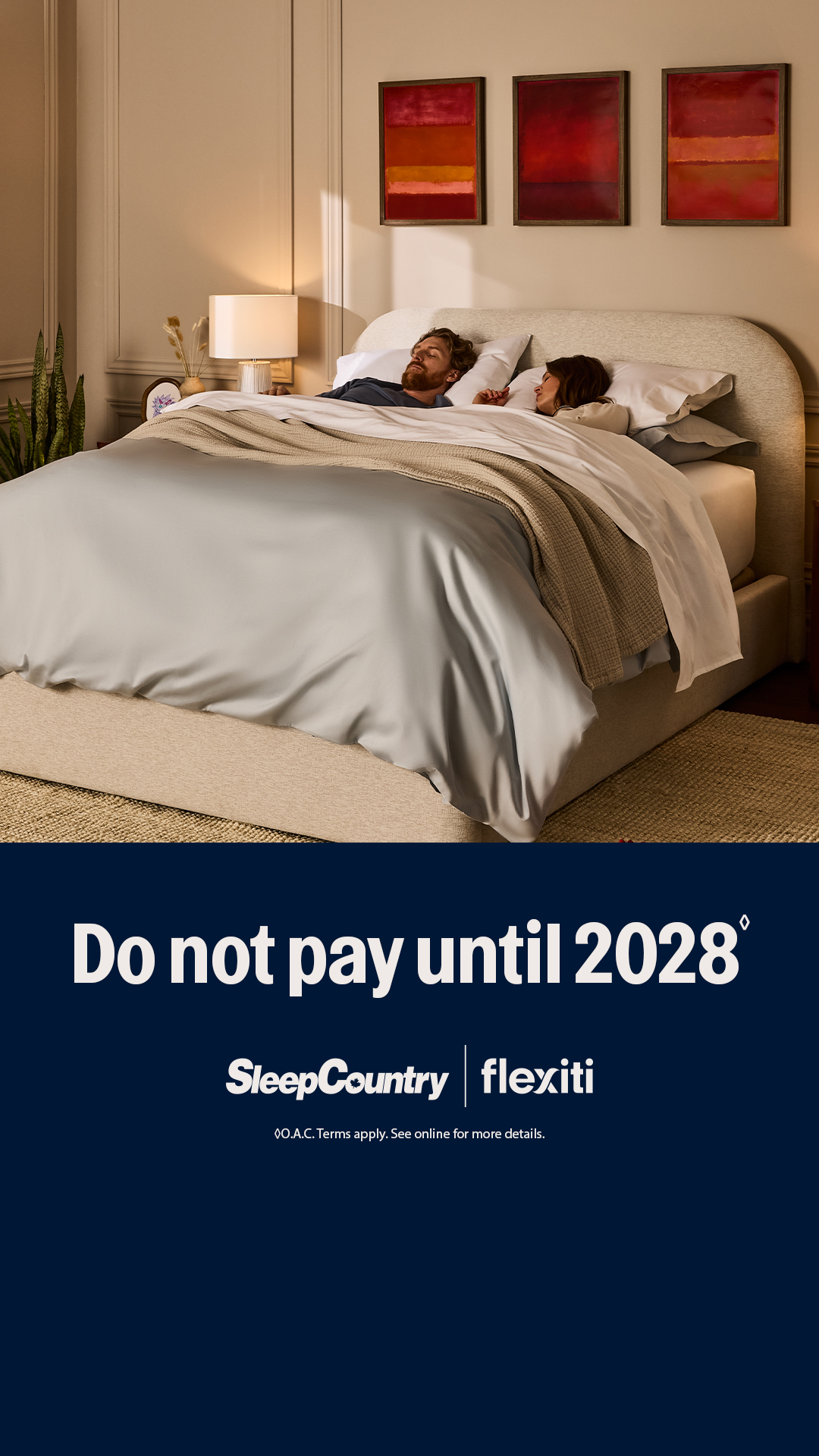 Sleep Country Canada Facebook ad from Jul 29, 2026