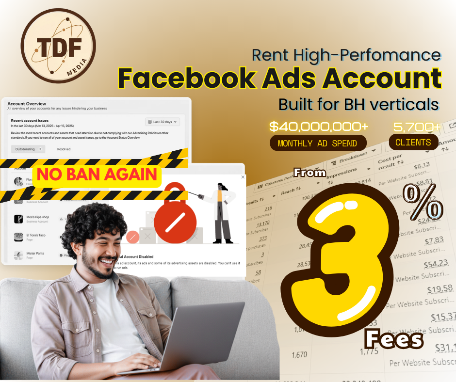 TDF Agency - Rent out Fb Agency Facebook ad from Mar 10, 2026