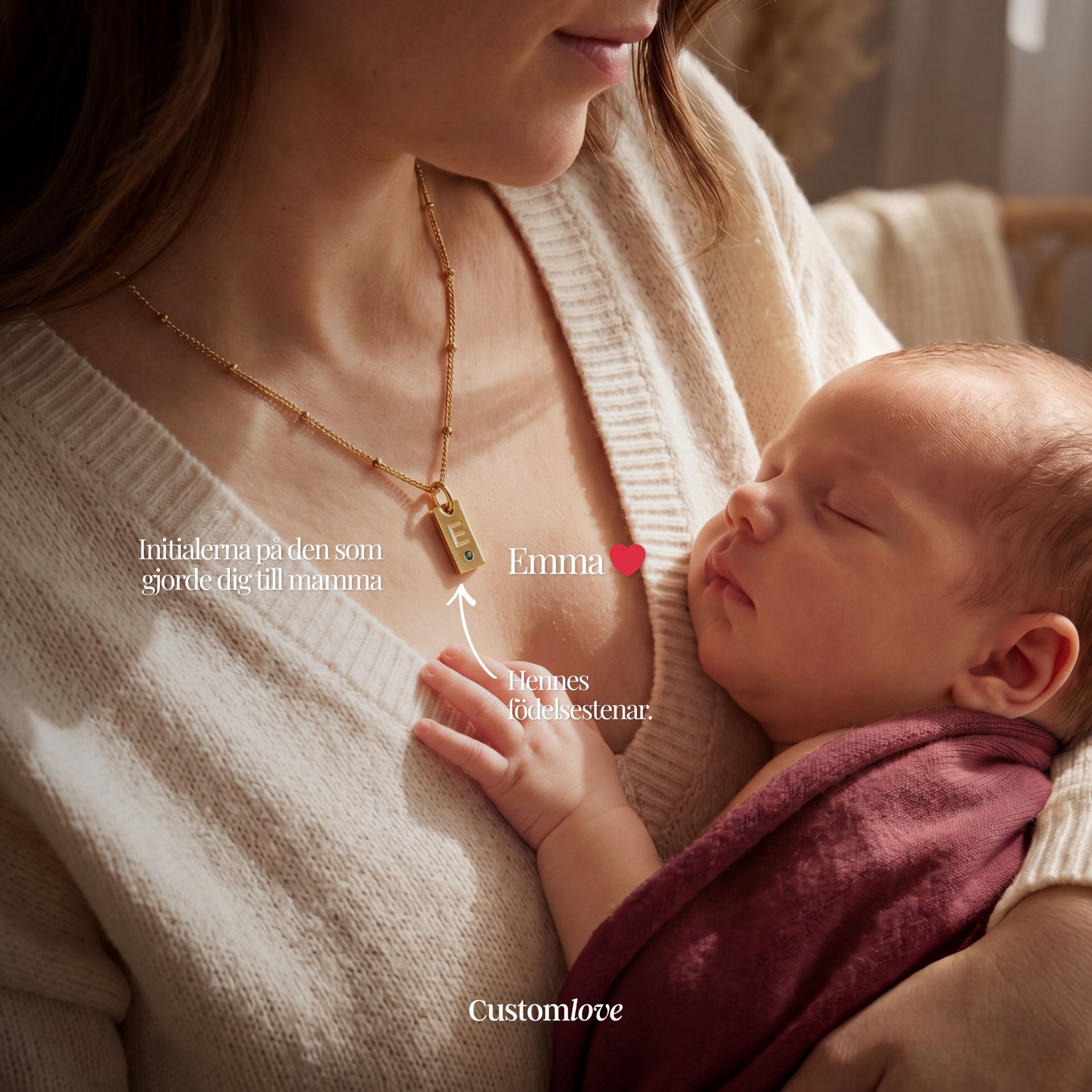 CustomLove Shop Facebook ad: Ge henne det ingen gav dig