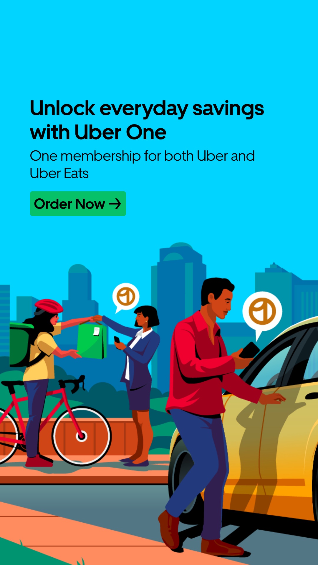 Uber Eats Facebook ad