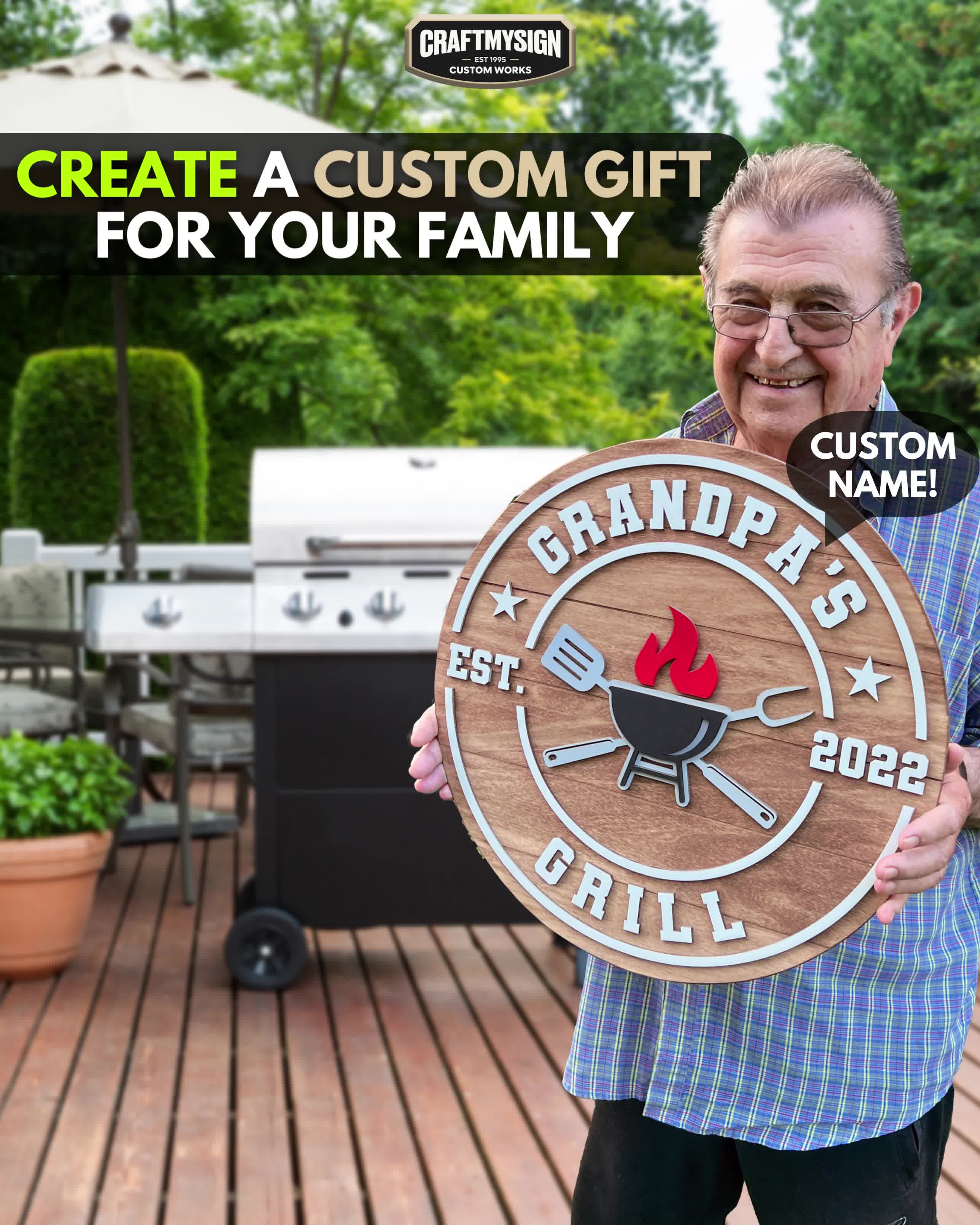 Craftmysign Facebook ad from Jun 27, 2023
