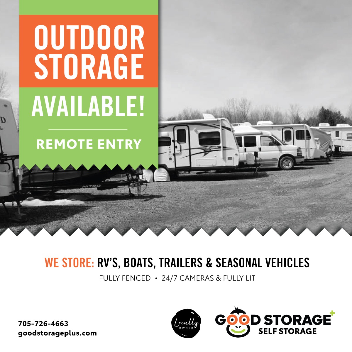 Good Storage Plus Facebook ad: From keepsakes to kayaks, Good Storage Plus is…