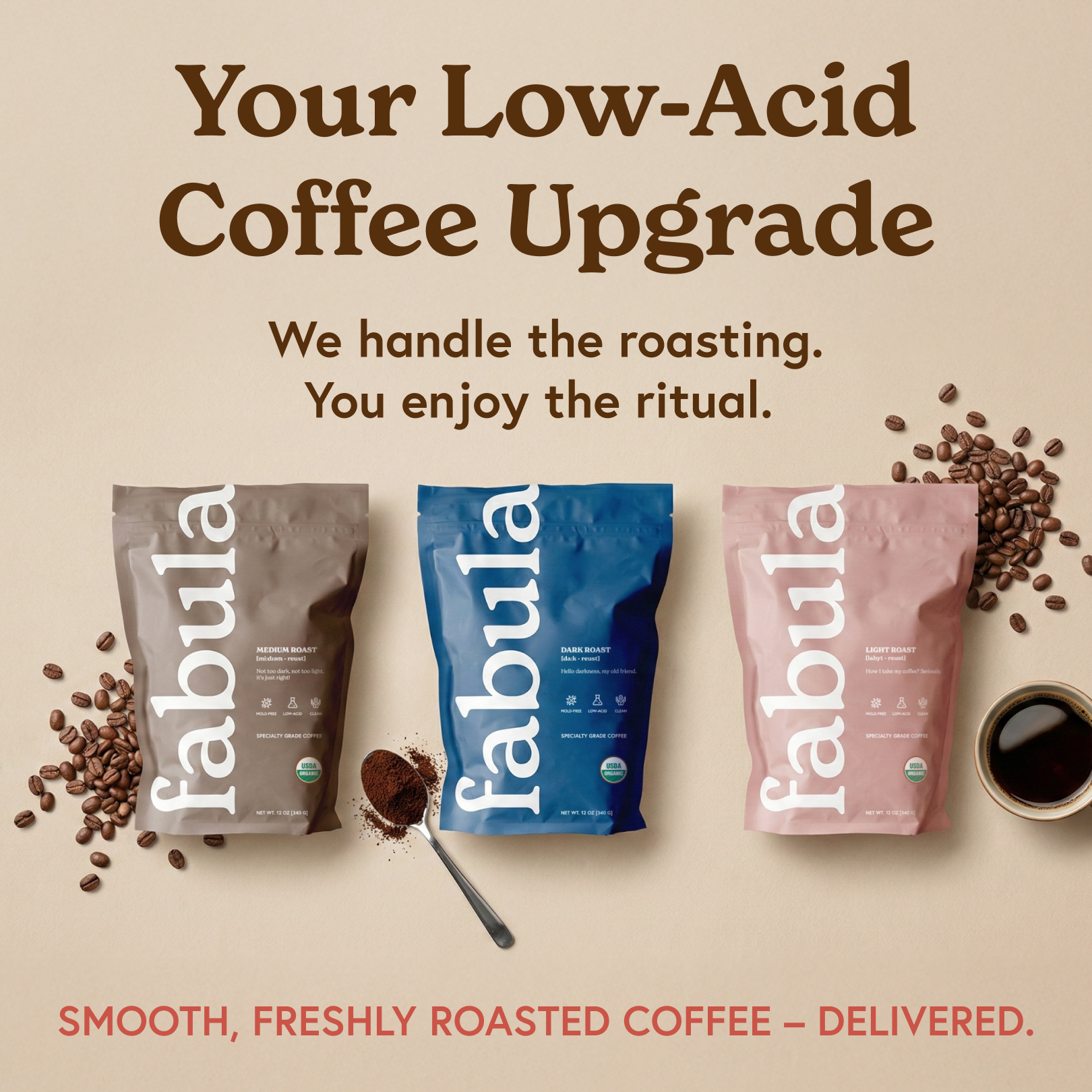 Fabula Coffee Facebook ad