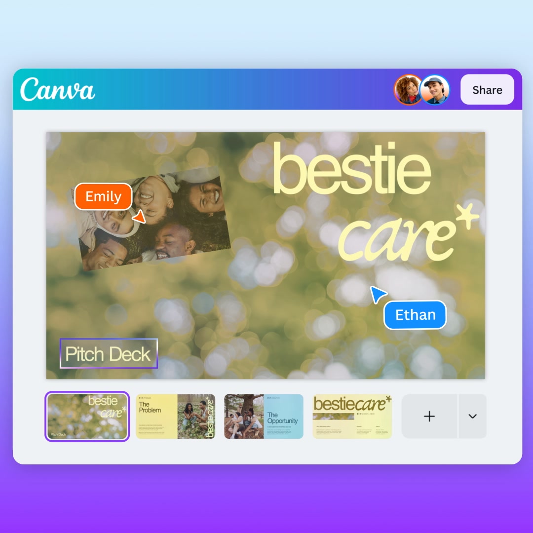 Canva Facebook ad: Try Canva Presentations