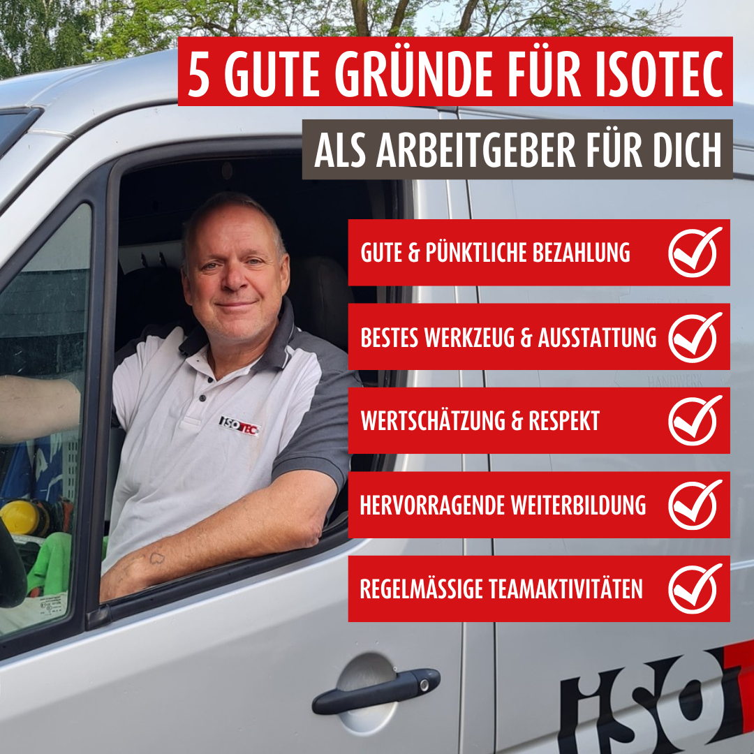 ISOTEC-Fachbetrieb Abdichtungssysteme Ehm GmbH Facebook ad: JETZT ALS HANDWERKER (M/W/D) BEWERBEN
