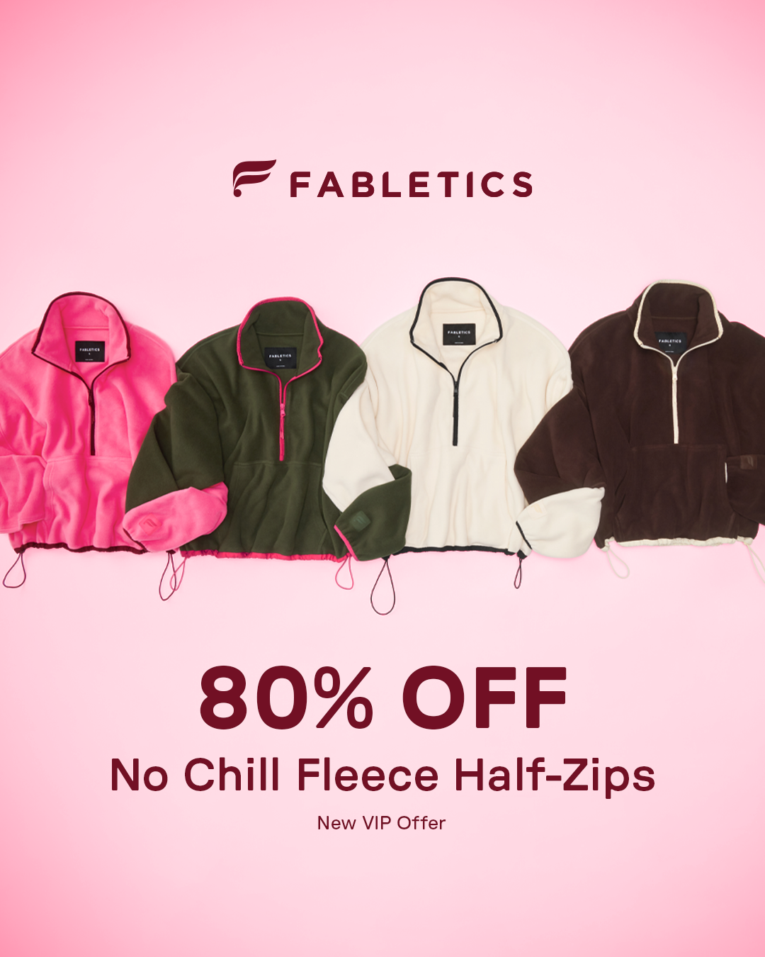 Fabletics Facebook ad: NEW COZY DROP
