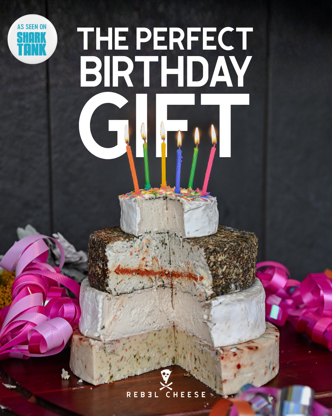 Rebel Cheese Facebook ad