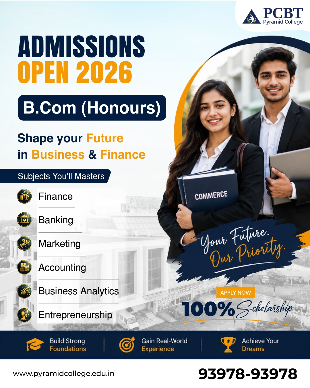 Pyramid College of Business & Technology - PCBT Facebook ad: POV: You said I want a future in…