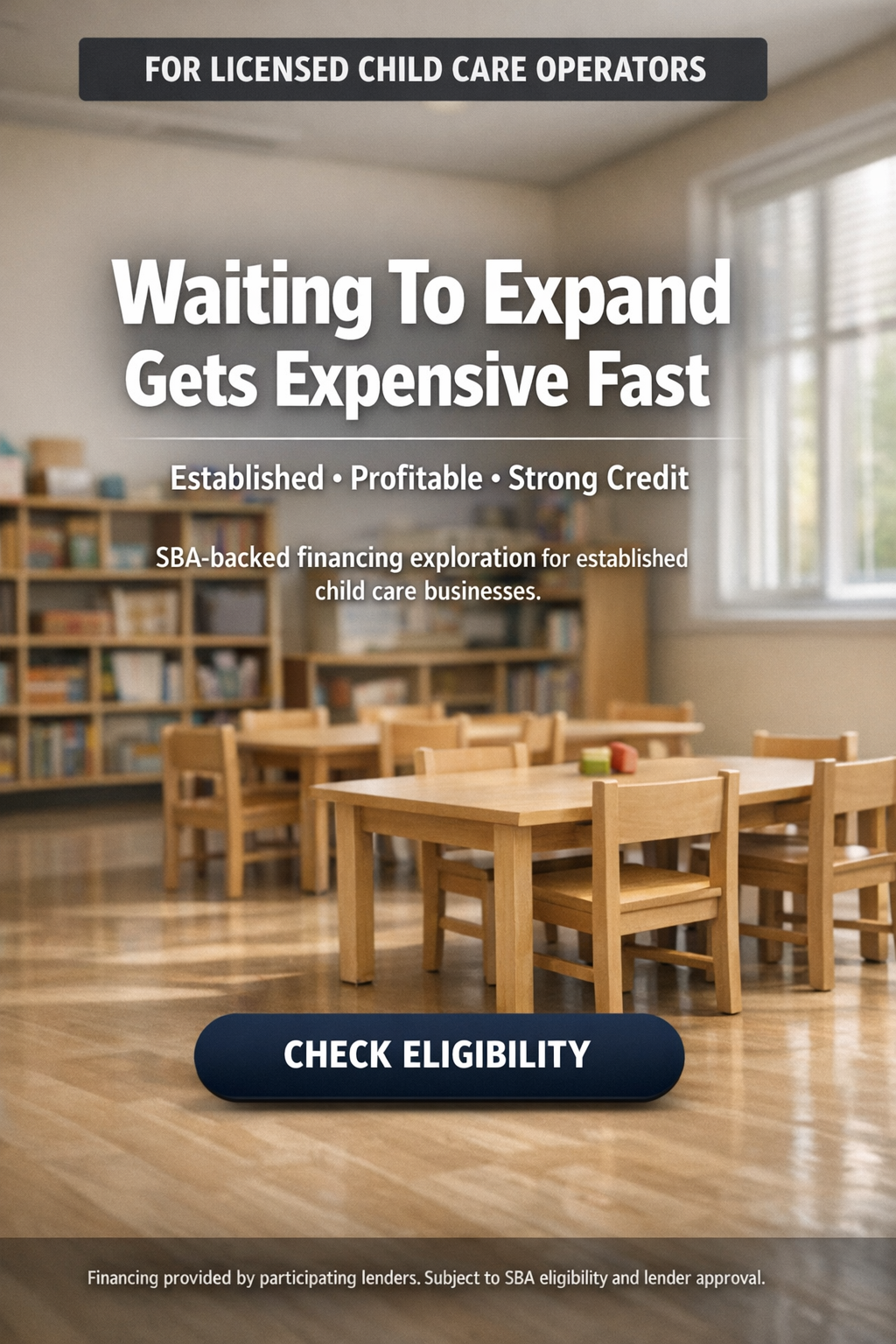 DonkeyLoans Facebook ad: Waiting To Expand Is Expensive