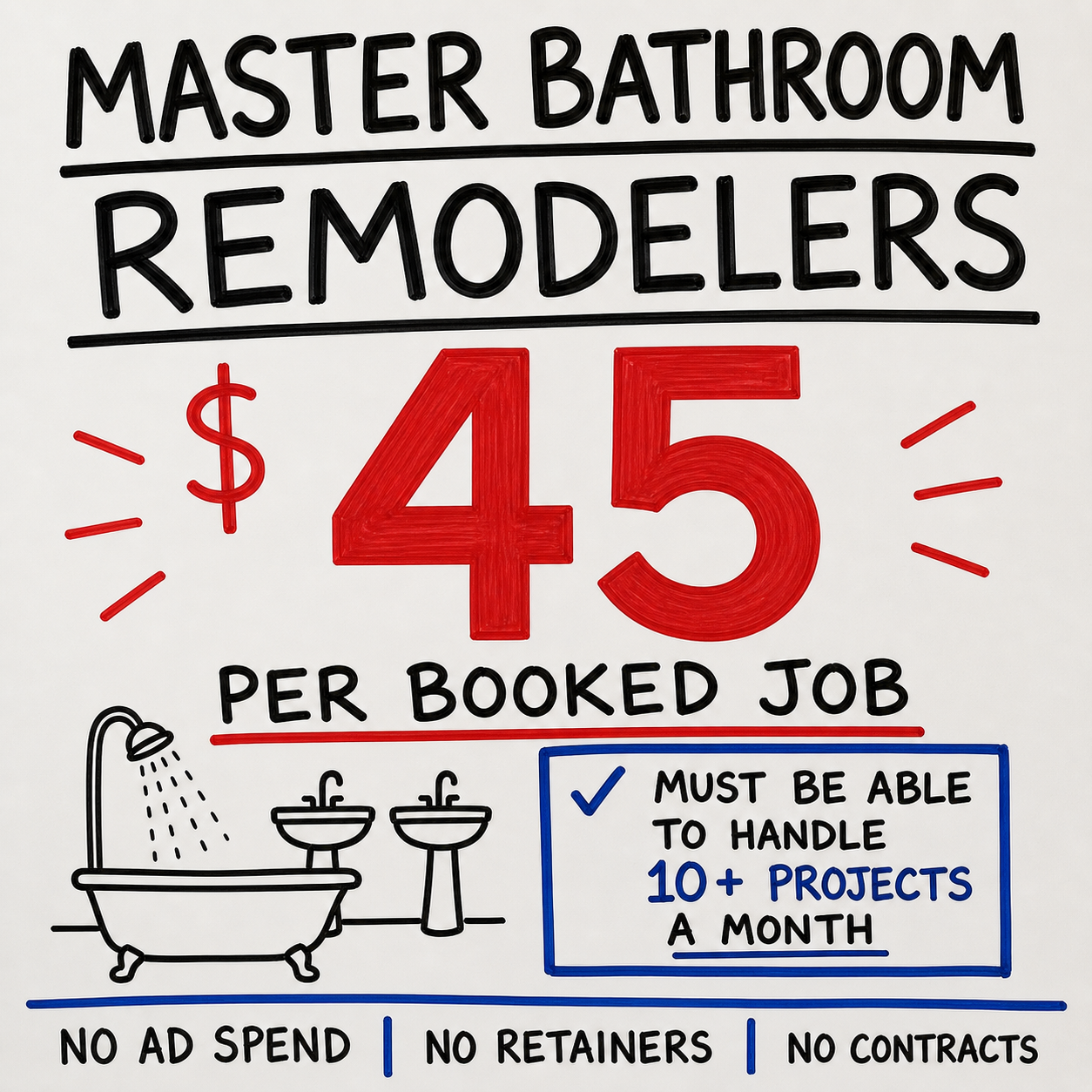 Uplift AI Agency Facebook ad: Pay Per Booked Job