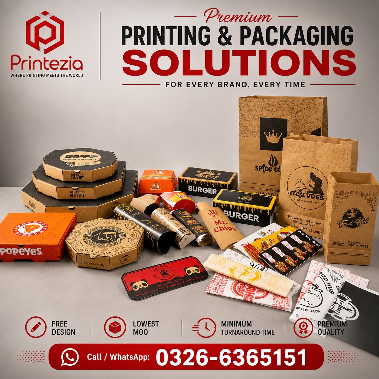 printezia Facebook ad: Pizza Box & More