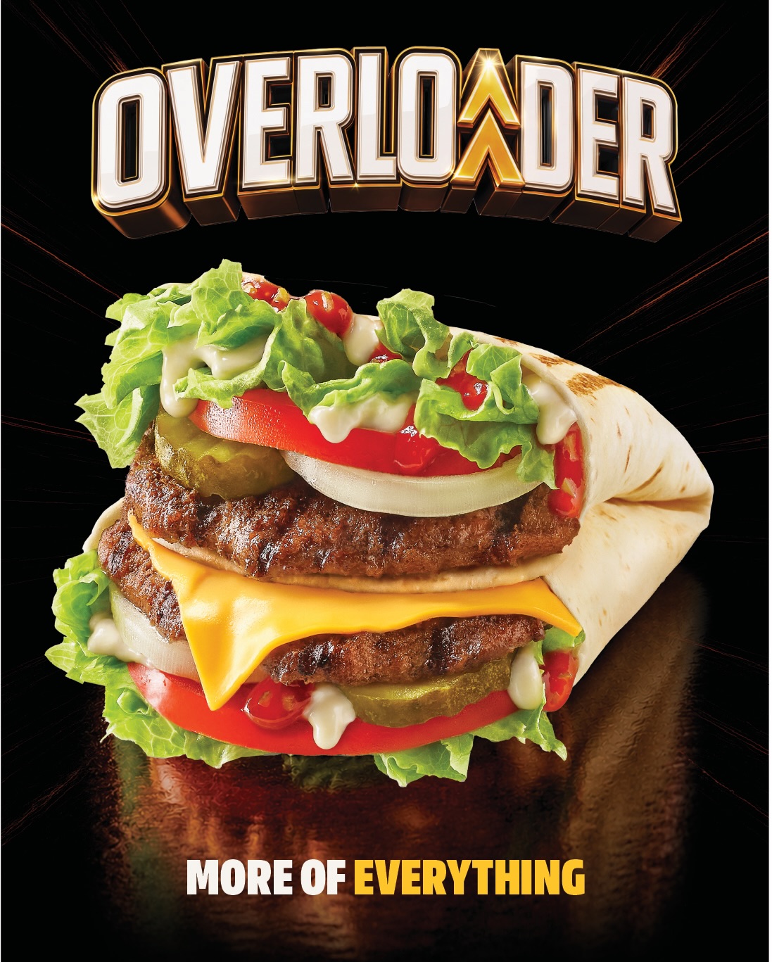 Hardee's Arabia Facebook ad: More of the crunch.