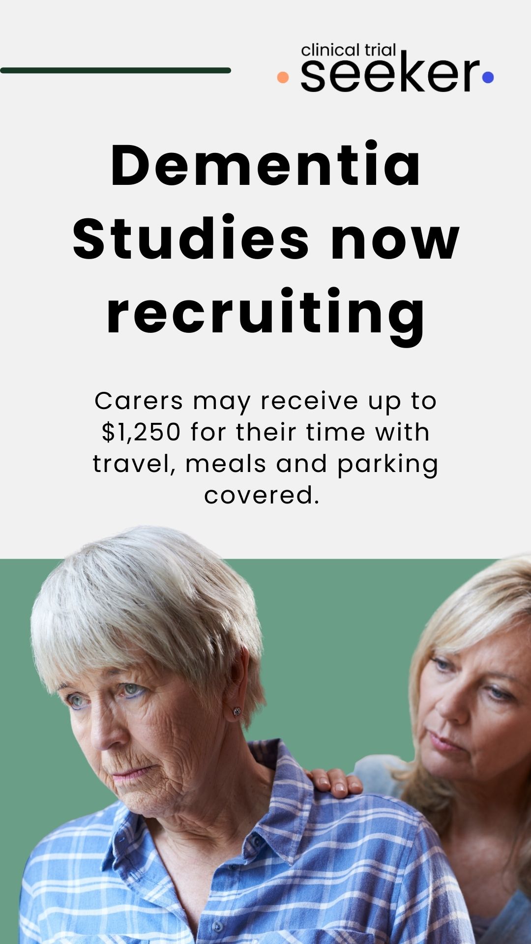 Clinical Trial Seeker Facebook ad