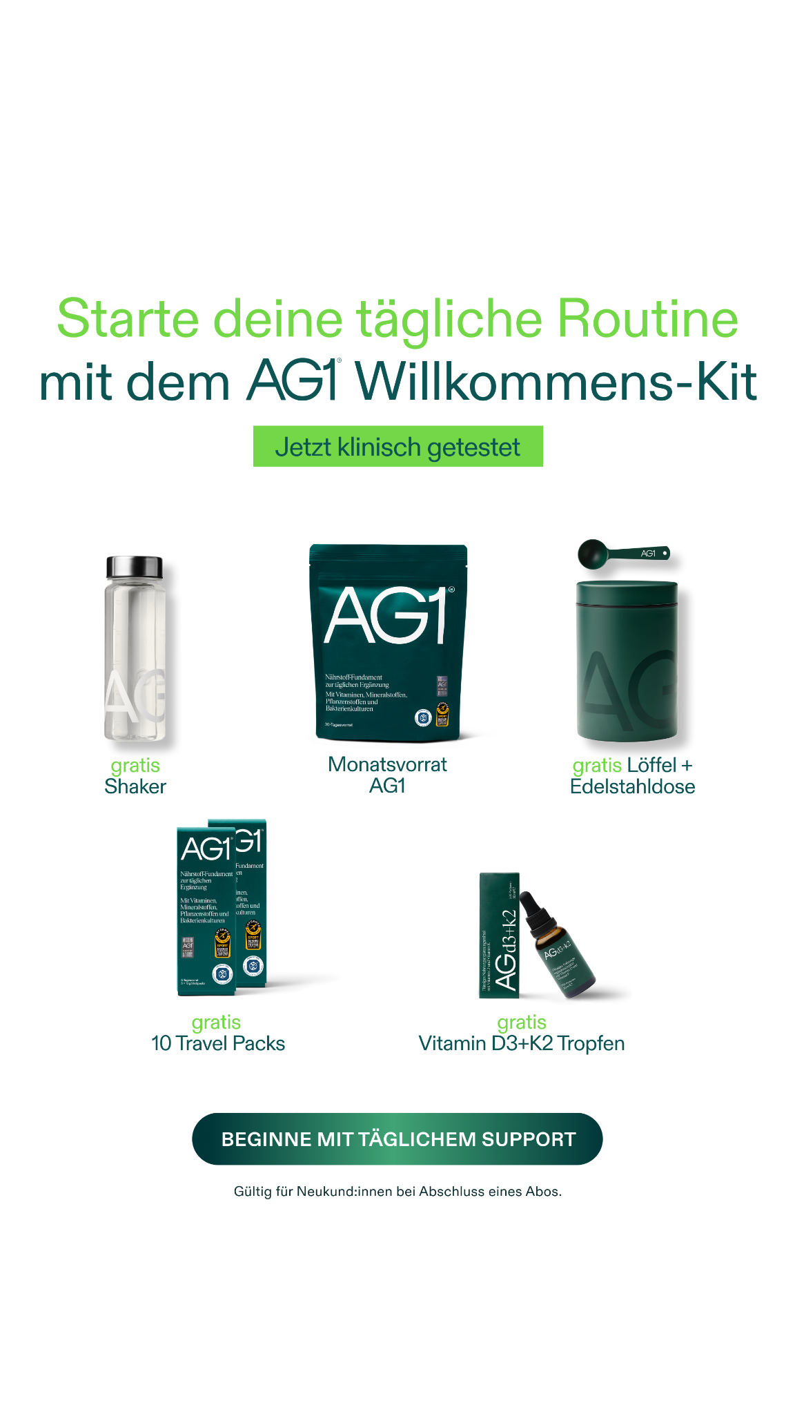 AG1 Deutschland Facebook ad