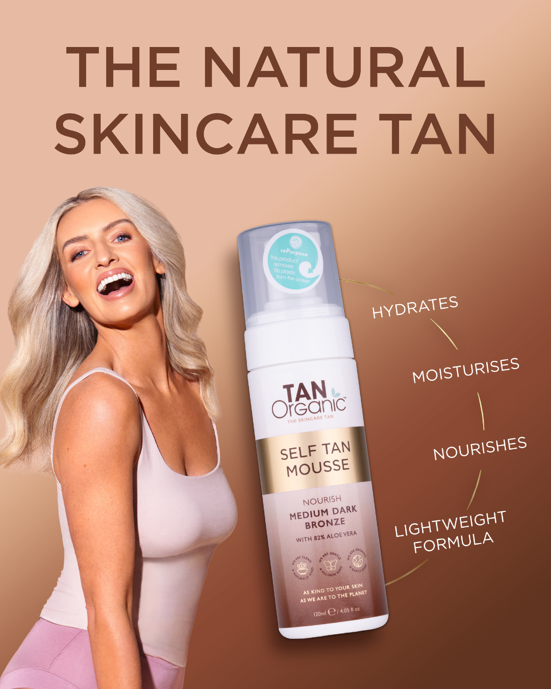 TanOrganic Facebook ad