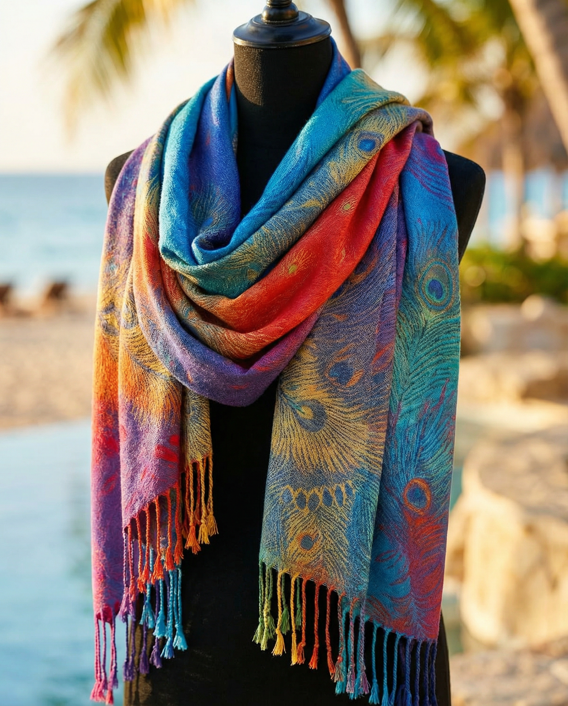 Harper Heights. Facebook ad: Boho Cashmere Wrap